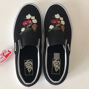 Floral Checkerboard Vans